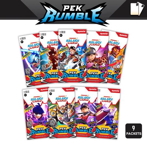 KIDZONE BoBoiBoy Galaxy Card : Pek Rumble (1 pack:6 cards).